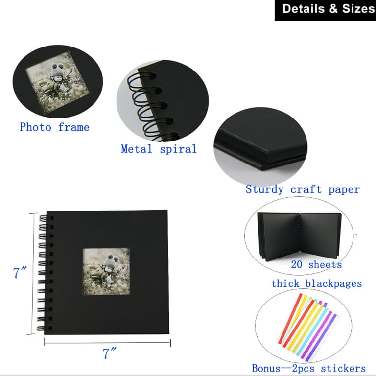 A5 Sheet Small Photo Album Diy Craft Scrapbook 7 Inch Thick Paper