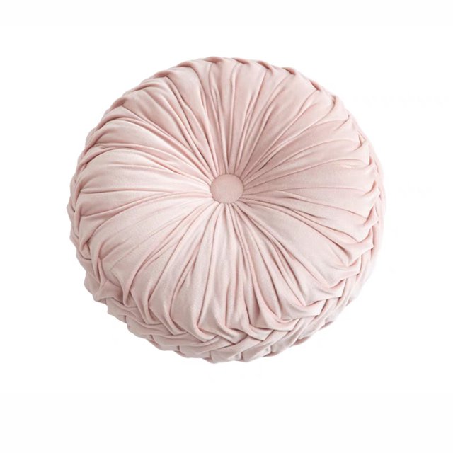 Almohada para exteriores, almohada redonda de calabaza, almohada de terciopelo de 38 cm, almohada decorativa para interiores, almohada de yoga de equilibrio, adecuada para sofás cama, almohada para