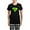 With Checker Pant, variant on CafePress - Super Shamrock Women's Dark Pajamas - Women's Short Sleeve Print T-Shirt and Pants Dark Cotton Pajama Set
