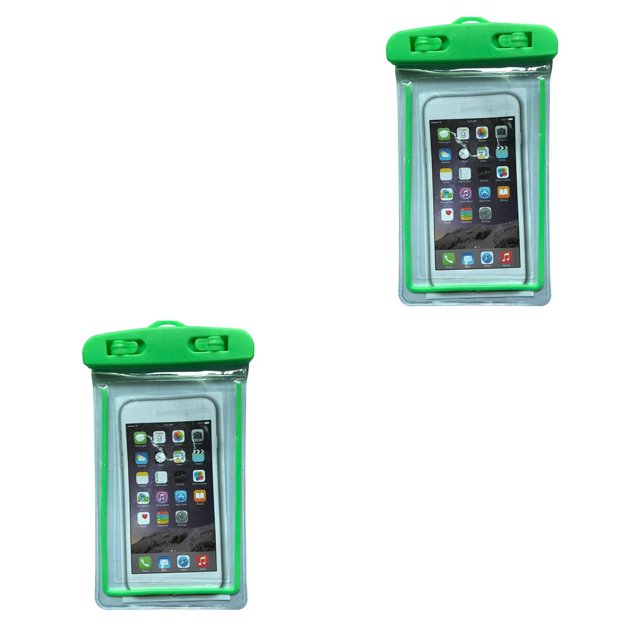 Transemion Waterproof Underwater Case Cover Bag Dry Pouch for Mobile Phone green 2Set