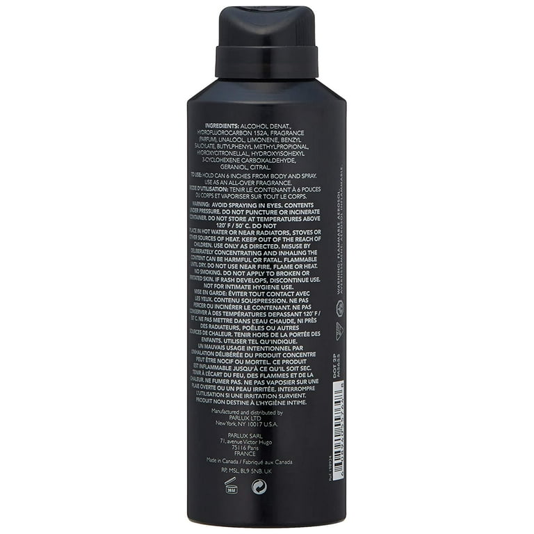 Black body spray by kenneth cole sales