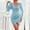 Light Blue, variant on Pisexur Long Sleeve V-Neck Dress Women Summer Fashion Solid Long Sleeve V-Neck Tight Party Club Dress Women Dress