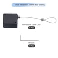 thumbnail image 3 of Candado de cable retráctil con adhesivo de doble cara, candado remoto lento 600g 4Set Negro, 3 of 6