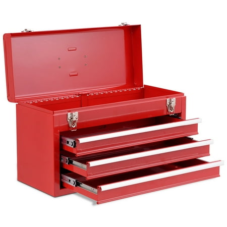 Costway Portable Tool Chest Box Storage Cabinet Garage Mechanic Costway Portable Tool Chest Box Storage Cabinet Garage Mechanic Organizer 3 Drawers