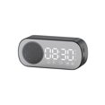 thumbnail image 1 of Reloj despertador Digital con espejo LED, reloj despertador de mesa con pantalla grande, altavoz inalámbrico, Subwoofer, reproductor de música, compatible con Bluetooth, 1 of 1
