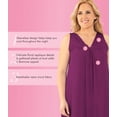 thumbnail image 3 of Exquisite Form Nylon Tricot Sleeveless Short Knee Length Nightgown 30107, 3 of 5