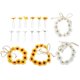 thumbnail image 1 of 16 piezas de accesorios para el cabello con forma de girasol, pinzas para el cabello con flores, diademas, tocados de boda, 1 of 6