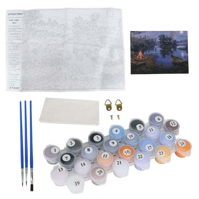 DIY Oil Painting, Paint By Numbers Patience Cultivation For Office For Home