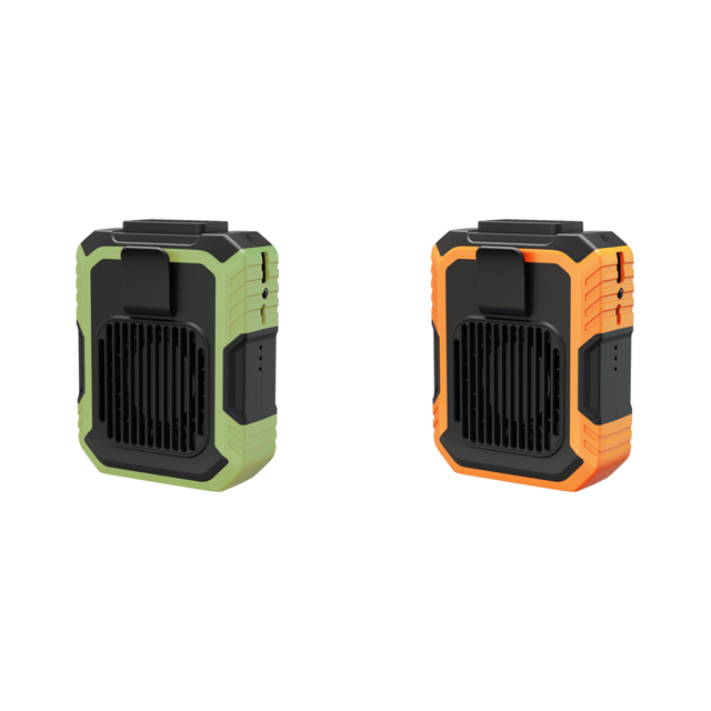 Ventilador Correa Portátil 3 Velocidades 4000 MAh Enfriador Eléctrico para Al Aire Libre () Verde