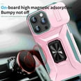thumbnail image 3 of TECH CIRCLE for iPhone 16 Pro Max TPU+PC Hybrid Armor Case [Slide Camera Cover][Built-in Ring Holder Kickstand] Military Grade Full Body Shockproof Rugged Dual-Layer Protective,Rosegold, 3 of 8