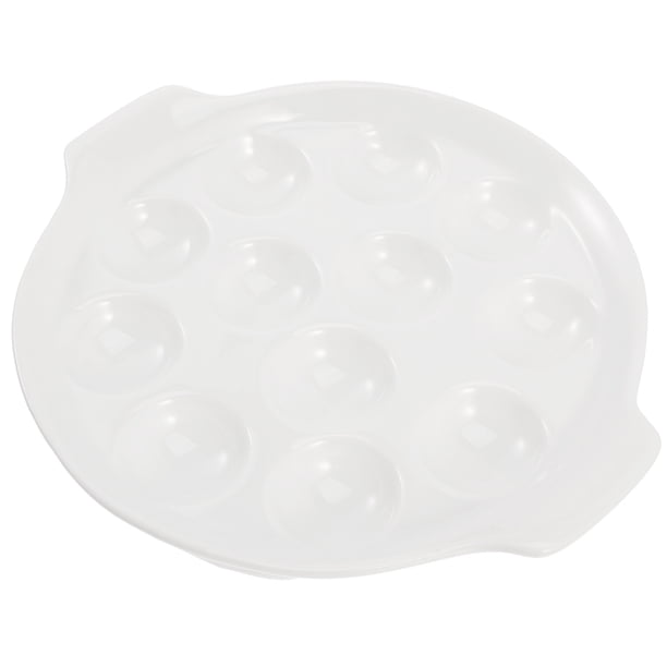 Plato de cerámica para caracoles, bandeja para hornear caracoles, bandeja para hornear bolas de pulpo