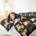 thumbnail image 4 of Feelyou Cute Dalmatian Animal Bedding Comforter Set, Kawaii Cartoon Dog Twin Comforter Sets, Teens Kids Boys Girls Reversible Bedding Set, Microfiber Bedroom Decor, 2-Piece, 4 of 8
