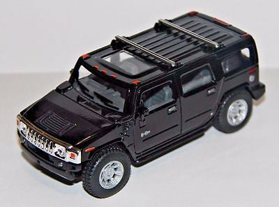 New 5" Kinsmart 2005 Hummer H2 SUT Muddy Diecast Model Toy SUV Truck 1:40 Black 