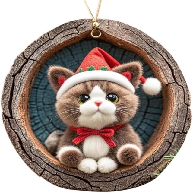 Fiudx Adornos Navideños de Animales, Diseños Únicos para Las Fiestas, Figuras de Animales Vibrantes, Decoraciones Perfectas para El Árbol, Ideales para Amantes de Los Animales, Gran Idea para Regalo
