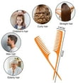 thumbnail image 2 of 2 pcs Wide Tooth Comb for Curly Hair,Long Hair,Wet Hair,Detangling Comb, Paddle Hair Combtype:style2;, 2 of 5
