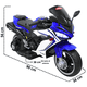 thumbnail image 5 of Moto Montable Eléctrica Deportiva 2 Ruedas para Niños Luz Bluetooth Dos Baterias 6V con Cargador Soporta Hasta 30kg - Azul, 5 of 8