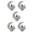 thumbnail image 1 of Advancent Eid Mubarak, suministros de decoración para fiestas, adornos para festivales, adornos artesanales musulmanes, exquisitas decoraciones de JM00442 5piezas Advancent CBP220915, 1 of 6