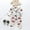 White, variant on Girls Sleepwear & Robes Baby Set for Kids – Satin Button Down Shirt Top and Silk Pajama Pants Adorable Cartoon Theme Sleepwear Outfit for Girls and Boys