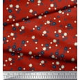 thumbnail image 3 of Soimoi Red Poly Georgette Fabric Artistic Floral Fabric Prints By Yard 42 Inch Wide, 3 of 3