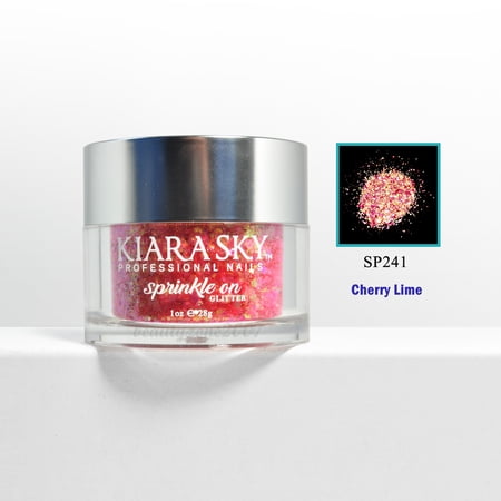 Kiara Sky Sprinkle On Glitter Nail Powder SP241 - Cherry Lime 1oz