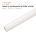 thumbnail image 4 of Conduit Pipe White Straight Tube 20mm Terminating Hose Electrical Conduit Pack of 6, 4 of 5