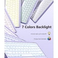 thumbnail image 3 of Getino for iPad Air 13 (M4/M3/M2) & Pro 12.9 6th/ 5th/ 4th/ 3rd Gen Case with Keyboard – Multi-Touch Trackpad, 7-Color Backlit, Detachable, 3 of 8