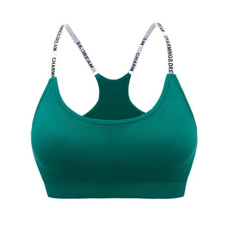 

cptfadh Ladies Yoga Sports Bras - Padded Seamless High Impact Support for Yoga Workout Fitness
