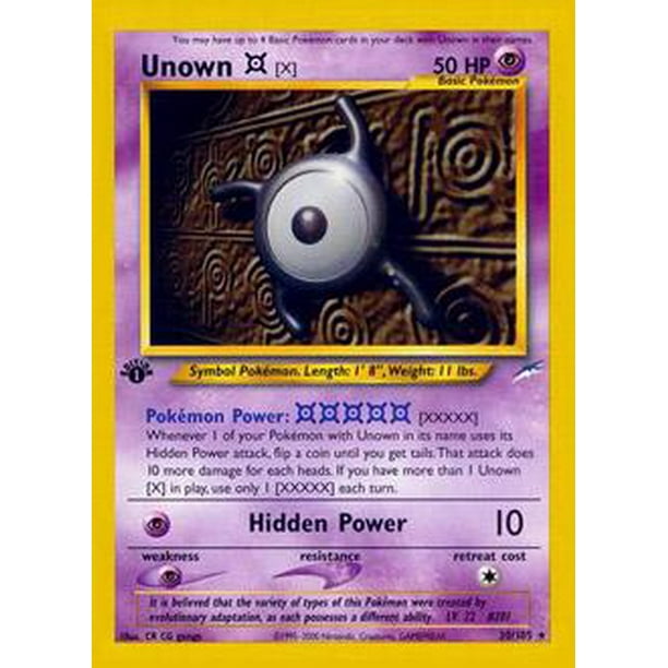 Pokemon Neo Destiny Unown X 30 Walmart Com Walmart Com