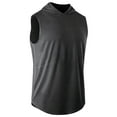 thumbnail image 5 of Taqqpue Tank Tops for Men Solid Color Crew Neck Sleeveless Workout Muscle Shirt Quick Dry Athletic Bodybuilding Gym Performance Tee Shirts for Swim Beach, 5 of 5