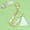 White, Gold, variant on Giunmcul Holiday Saving New White Tassel Letter Key Chain Crystal Drop Pendant Fashionable Bag Key Chain