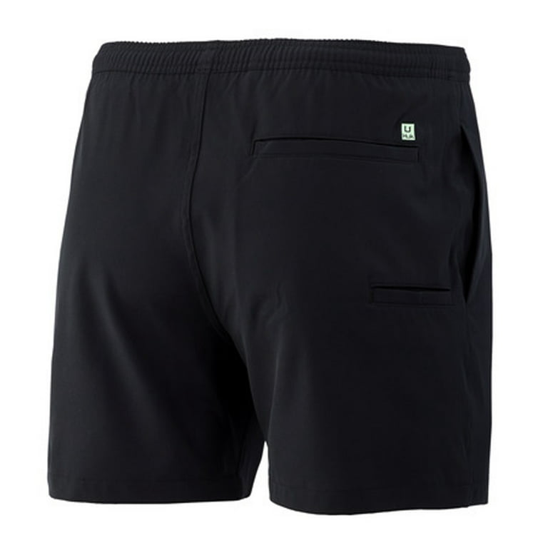 Huk Men's Capers Volley 5.5 Black XXX-Large Performance Fishing