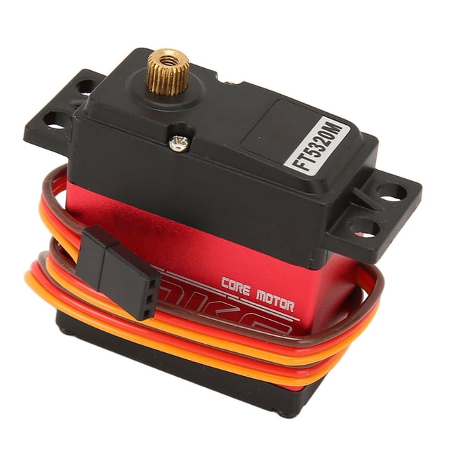 Servo FT5320M, Alta Precisión De Control 44.1 Lbs Impermeable Buena Disipación De Calor Engranaje De Metal RC Servo Digital Con Brazo 25T Para Vehículo De Control Remoto