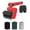 Red, variant on Rechargeable BBQ Grill Brush, Cordless Electric Roller Cleaner for Post-Cook Grate Cleanup Tasks with Splash Guard