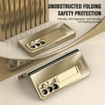 thumbnail image 7 of ELEHOLD for Samsung Galaxy Z Fold 5 5G Full Body Case, Luxury Plating Case with Built-in Screen Protector Hidden Kickstand Rugged Shockproof Cover for Samsung Z Fold5 2023,Gold, 7 of 7