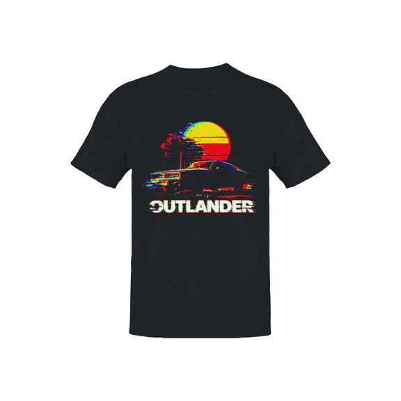 Retro Outlander Cyber Car Scene Men's T-shirt