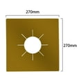 thumbnail image 3 of de gas reutilizable Almohadil protectora Alfombril limpia Utensilios de cocina de limpiar Revestimiento de cubierta cobre Soledad Almohadilla protectora para estufa de gas, 3 of 8
