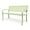 Green, variant on BOBOKY 50" Outdoor Bench Metal with Floral Back, Garden Bench Front Porch Bench for Yard Patio Entryway Park Outside, 800lb Capacity,  50"D x 24"W x 33"H,Green