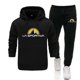 thumbnail image 2 of Nueva sudadera con capucha y pantalones deportivos negros de La Sportiva para hombre, conjunto deportivo informal de alta calidad para uso diario, ropa de otoño, 2 of 4