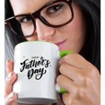 thumbnail image 2 of 3drose, Happy Fathers Day Greetings Gift for Dad, 15oz Two-tone Green Mug, 2 of 6