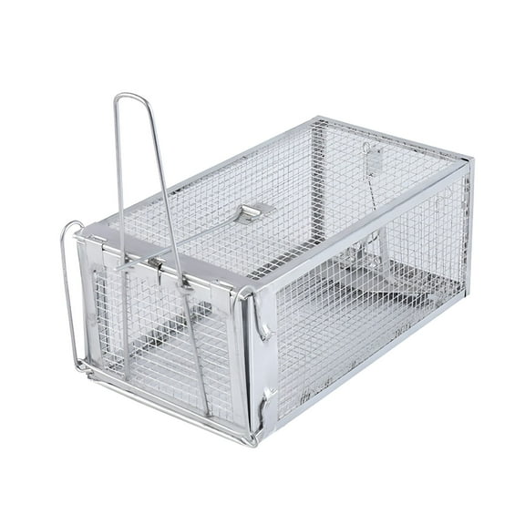 LAMIRO Humane Rat Trap,Chipmunk Rodent Trap for Indoor and Outdoor Small Animal - Mouse,Voles,Hamsters Live Cage Catch and Release 1PC