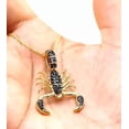 thumbnail image 2 of 2Ct Round Cut Black Lab Created Men's Scorpion Pendant 14K Yellow Gold Plated, 2 of 3