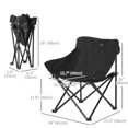 thumbnail image 3 of Outsunny Lightweight Camping Chair for Adults with Carry Bag Side Pocket, 3 of 10