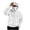 White, variant on LEKWK Fleece Jacket Men Fuzzy Zip up Thermal Winter Hoodies with Face Mask Long Sleeve Oversized Warm Plush Outwear Black XXXL