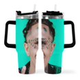 thumbnail image 2 of Lil Pump Vaso aislado de acero inoxidable con asa, diseño temático, regalo para familia, amigos y fans; incluye pajita y encaja en el portavasos estándar, 40 oz, 2 of 6
