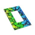 thumbnail image 3 of Kll Multicolored Butterflies Wall Plate,Gloss Finish,Standard Size 1 - 5" X 3", Polycarbonate Thermoplastic,Electric Receptacle Plug Covers, 3 of 8
