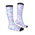 thumbnail image 3 of Balery Rainbow Scales Fun Novelty Socks Men'S Women'S Crew Socks Funny Crazy Novelty Socks Quirky And Cool Socks, 3 of 9