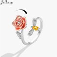 thumbnail image 1 of Multiple Style Anxiety Ring Fidget Spinner Rings for Women Star Moon Butterfly Flower Spinning Ring Rotate Freely Jewelry 2023 285, 1 of 6