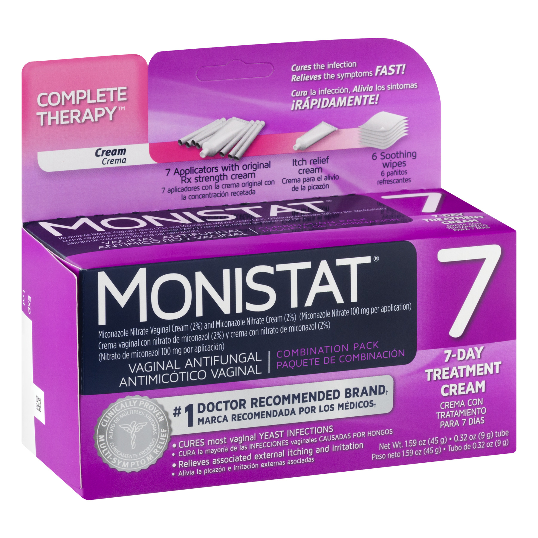 Monistat, Vaginal Antifungal 3-Day Treatment Ovules Complete Pack - image 2 of 8