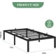 thumbnail image 2 of Tamaño individual-size noise-free metal platform marco de cama con metal slat support, no box spring required, fácil montaje, 2 of 8