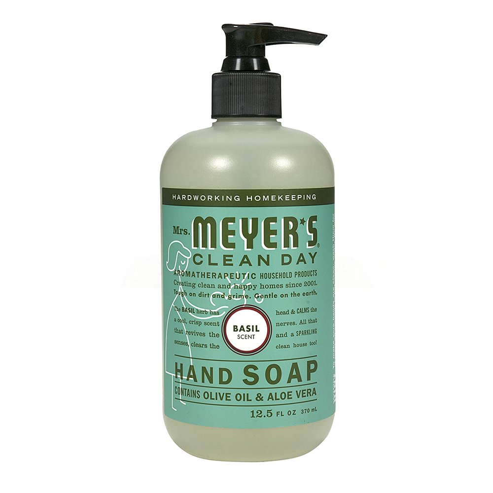 Mrs. Meyer's Hand Soap, Basil, 12.5 Fl Oz (Pack of 1)